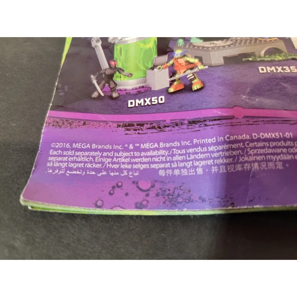 TMNT Mega Bloks Mikey Pizzeria Showdown‎ Playset Incomplete Ninja Turtles